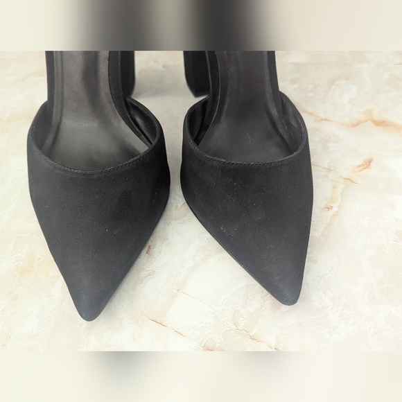 Steve Madden Velvet high heel cuff ankle strap buckle shoes Made In Brazil Sz 9M - Picture 3 of 13